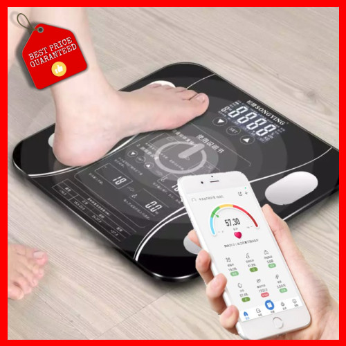 Smart Body Fat Analyser Weighing Device 80 in 1 Ready Stock with