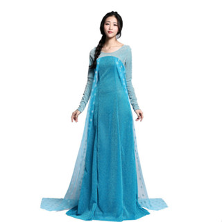Halloween Frozen Adult Dress Princess Elsa Stage Wedding Dress Dress ...