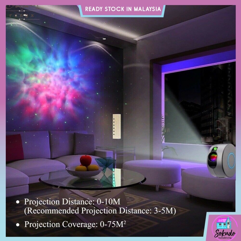 Remote RGB Galaxy Star Light Projector RG Aurora Starry Sky Laser Stage ...