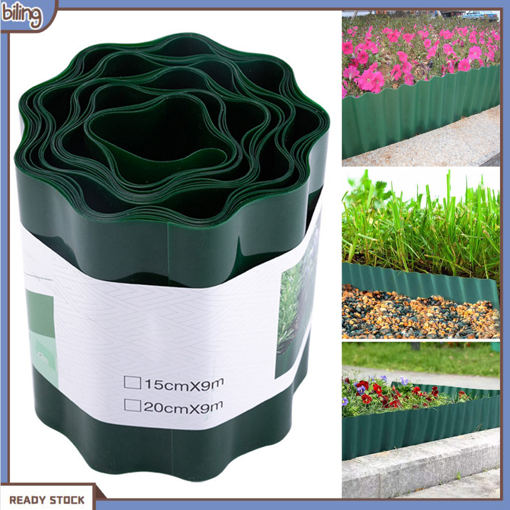 {biling} Round Garden Edge Corrugated Fence Border Flexible Corrugated