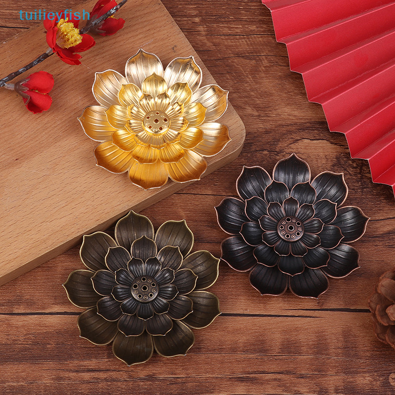 【tuilieyfish】 Zinc Alloy Incense Burner Stick Holder Plate Burner Plate ...