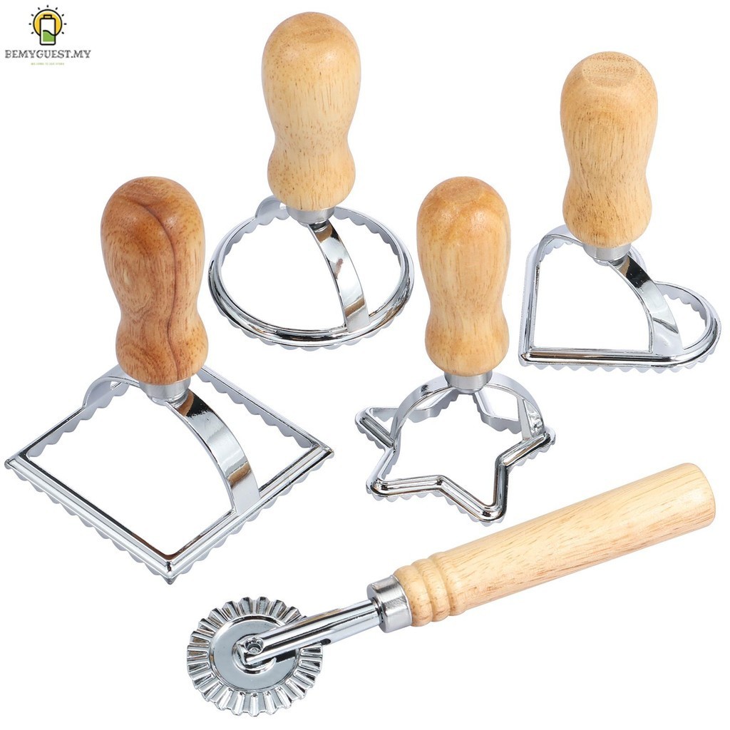 5Pcs Ravioli Cutter Stamp Mold Set Aluminum Alloy Ravioli Pasta Cutter ...