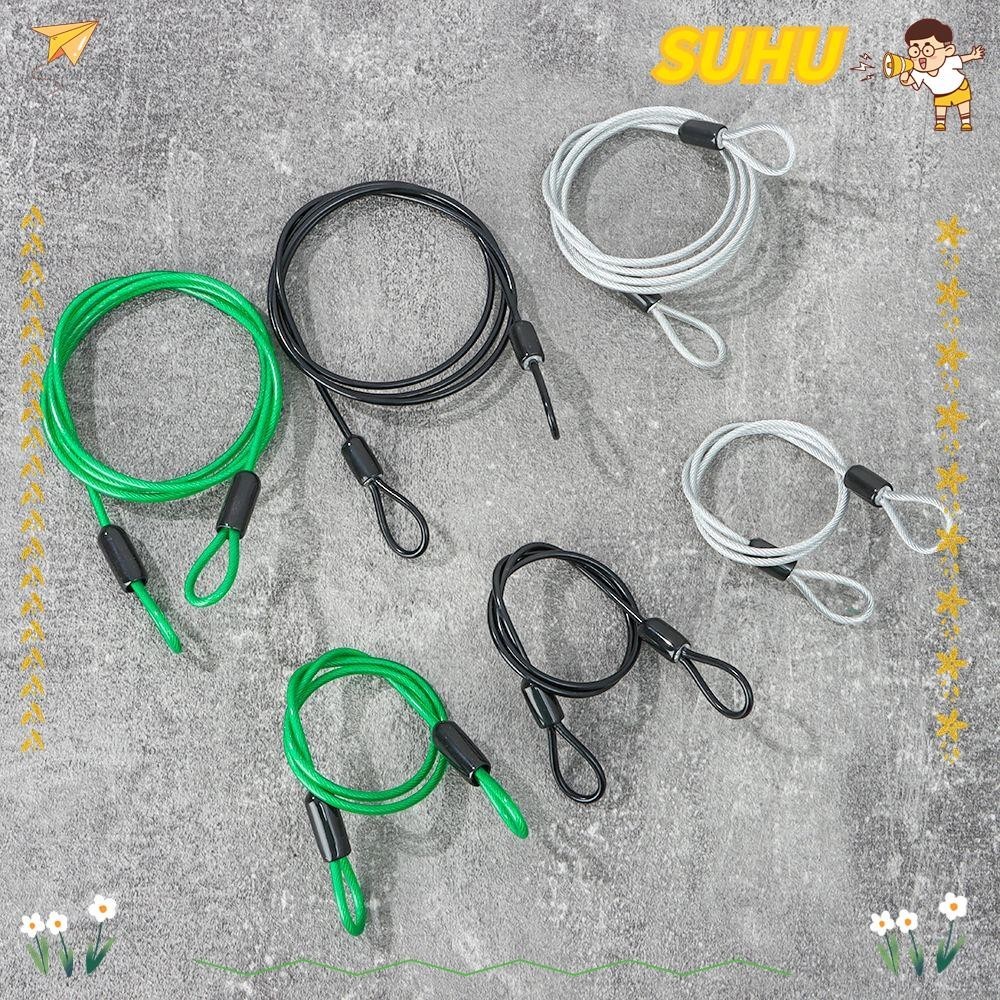 SUHU Bicycle Lock Wire 0.5/1/2Meters Anti-theft Ropes Security Safety ...