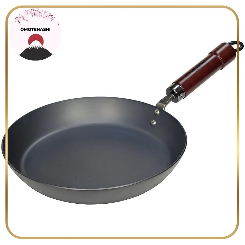 River Light KIWAME Iron Thick Plate Frying Pan with Lid Set 26cm ...