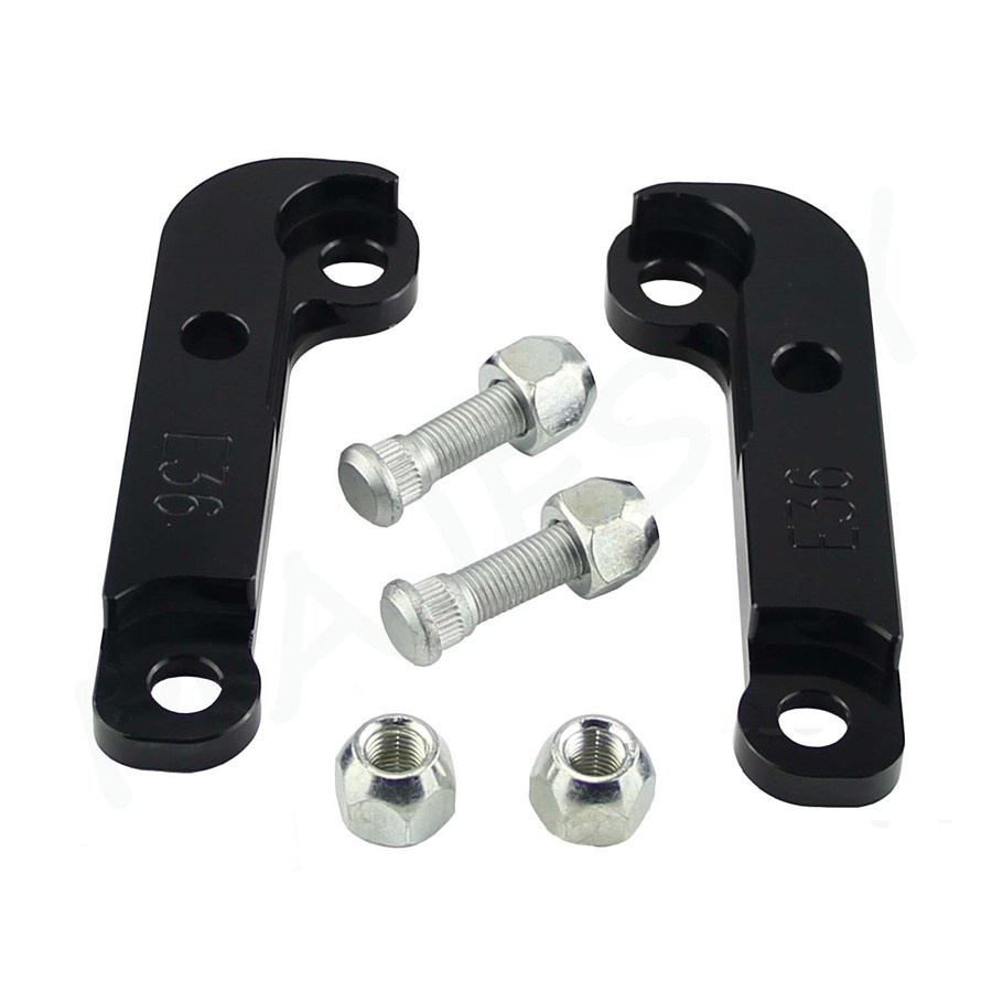 Broco Aluminium Lenkwinkel Adapter Rot - Erhöht Lenkwinkel Um 25% Für BMW E36