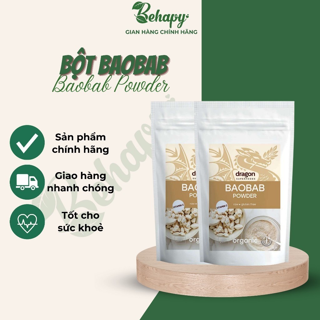 Organic Baobab Powder 100gr - Dragon | Shopee Malaysia