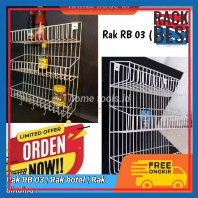 Kitchen mini spice rack S2 & S3 / Bottle rack / Wall mounted rack ...