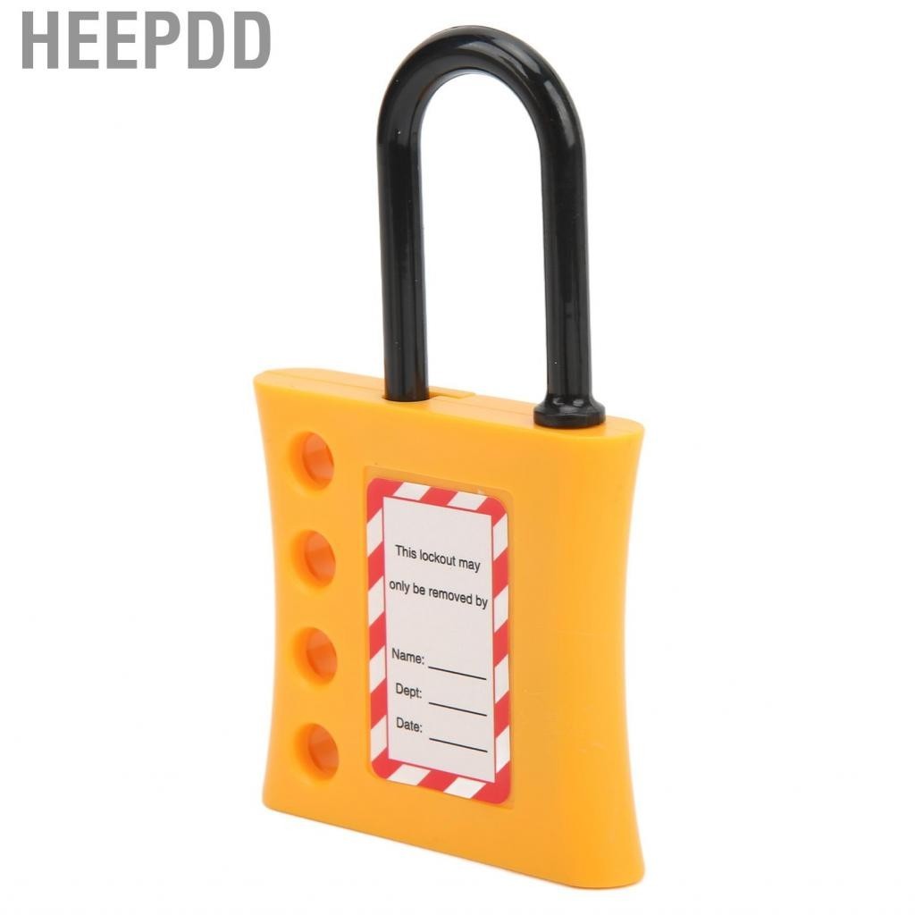 HEEPDD 4 Hole Lockout Hasp Lock Insulated Safety 6mm Beam Dia Tagout ...