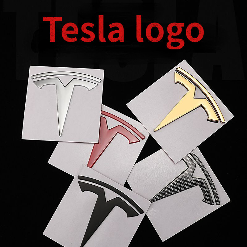 Tesla Model 3/Y Hood Mark, Model X Metal Logo Front and Rear Mark ...