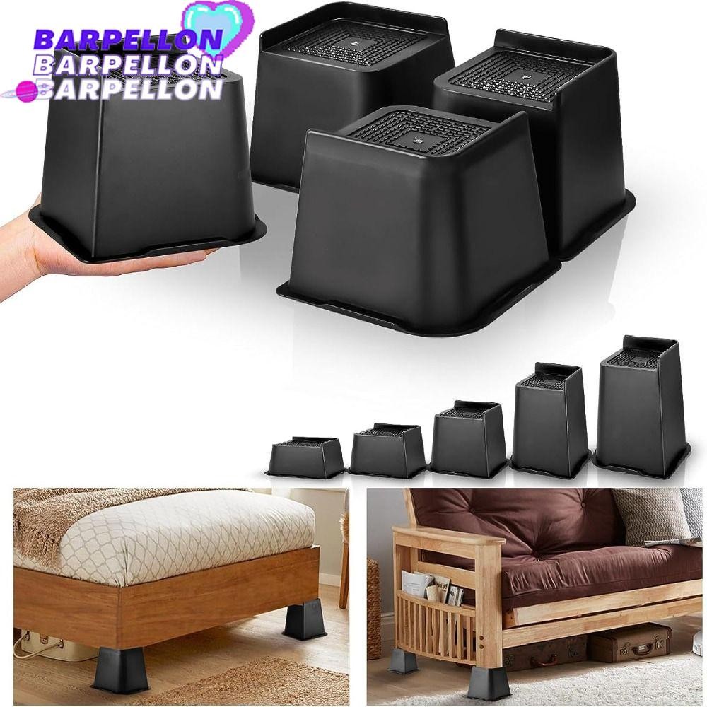 BARPELLON 4 Pcs/Set Oversized Furniture Risers, 1-6 Inch Support Bed ...