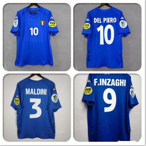Maillot football vintage Italie 1998 HOME 10 DEL PIERO - Football Shirt