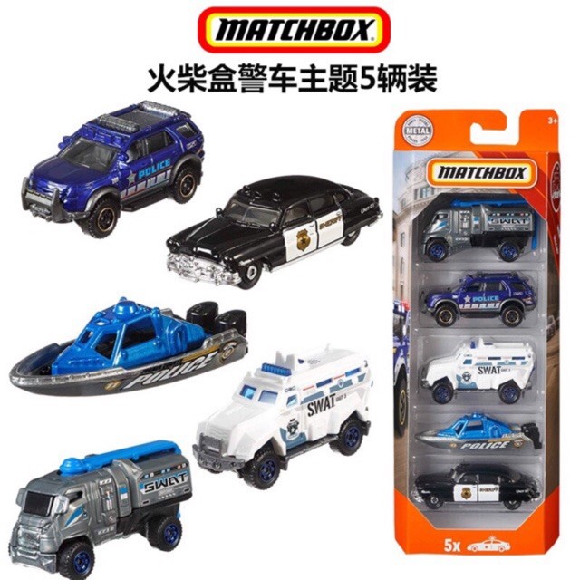 {ORIGINAL} MATCHBOX 5 PACKS SET MBX RESCUE POLICE SWAT SHERIFF VEHICLES ...