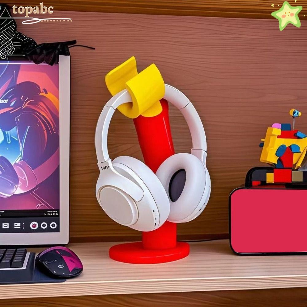 TOPABC Computer Headphone Hanger, PVC Modeling Headphone Stand ...