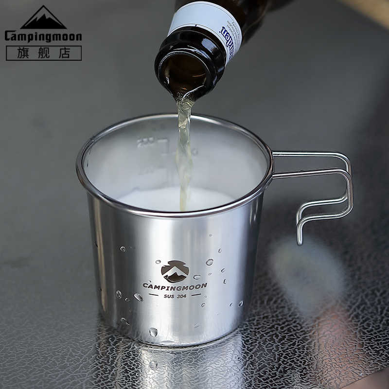 Campingmoon Set Cerek Stainless Untuk Camping Reka Bentuk Padat Mudah ...