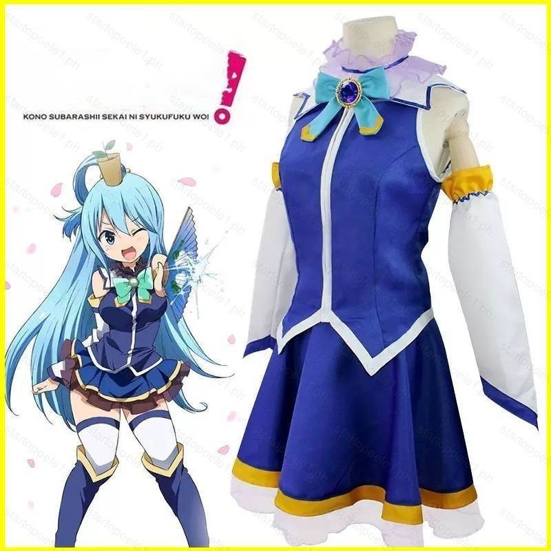 BX KonoSuba Gods Blessing on This Wonderful World Aqua dress cosplay ...