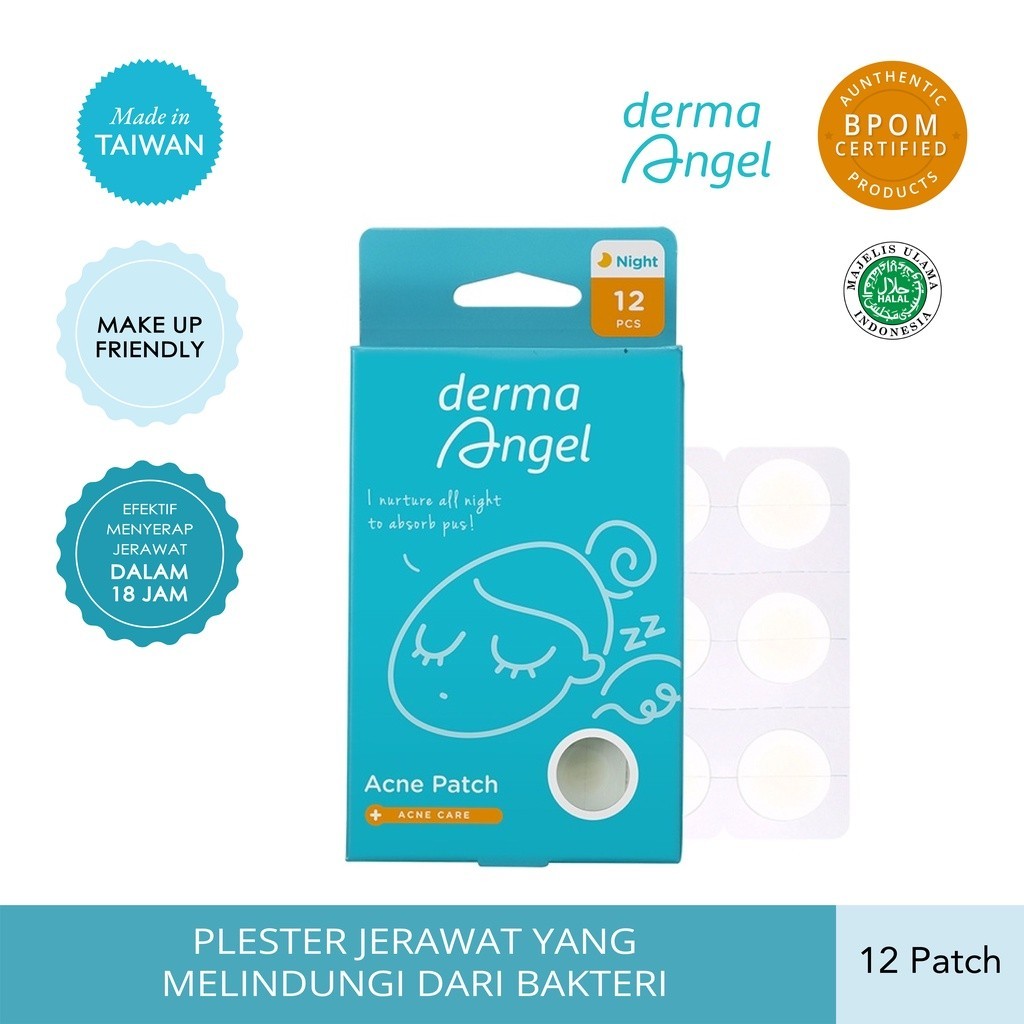 Derma Angel Acne Patch Night: Contains 12 Patches | Transparent Acne ...