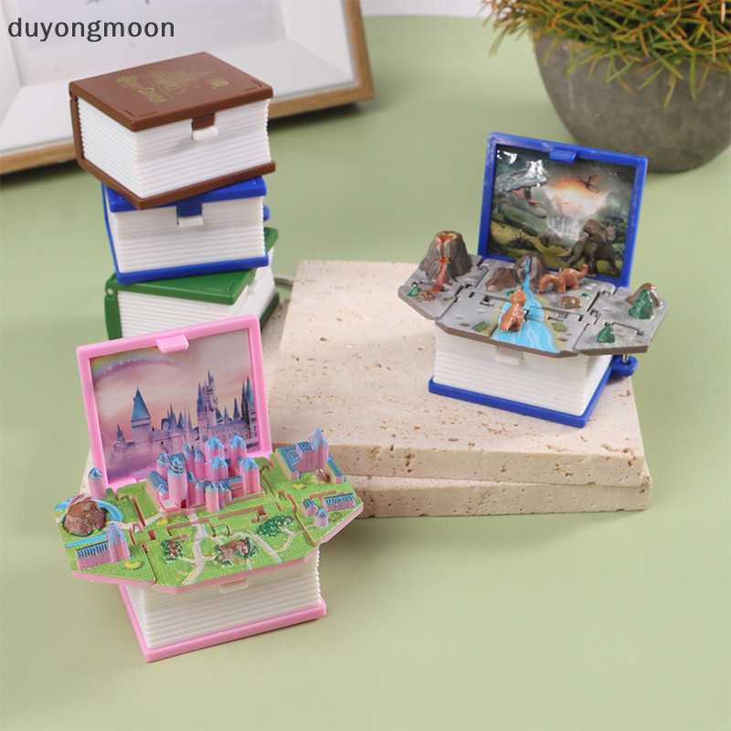 Duyongmoon 3d Magic Castle Mystery World Foldable Book Keychain Pop