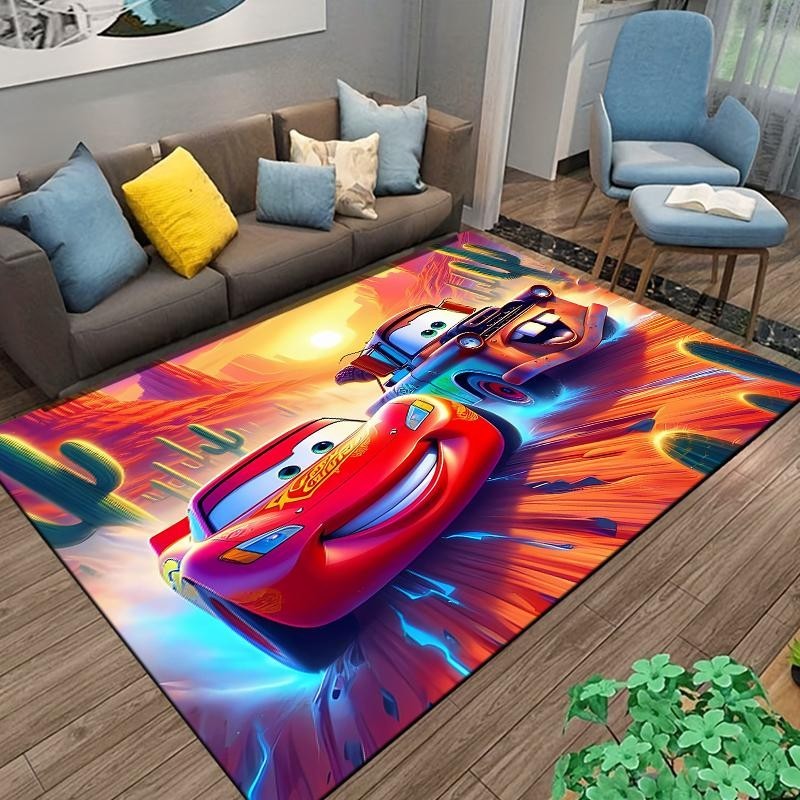 Disney Cars Lightning Mcqueen Large Carpet Living Room Home Decor Sofa Table Rug Anti Slip Lounge Floor Mat Carpet for Bedroom Shopee Malaysia