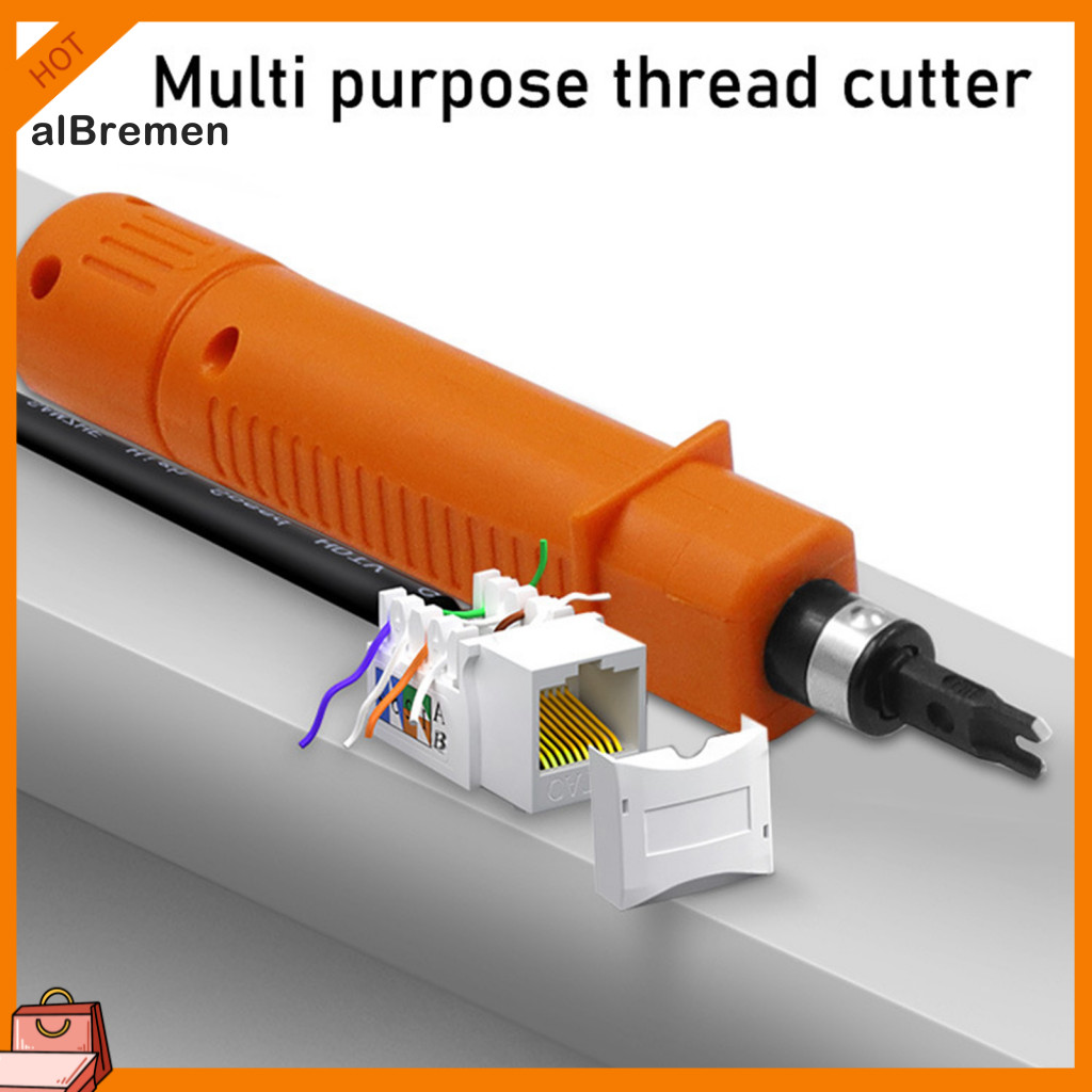 (New) Impact Punch Down Tool Double Head Multi-fuction Cable Crimper ...