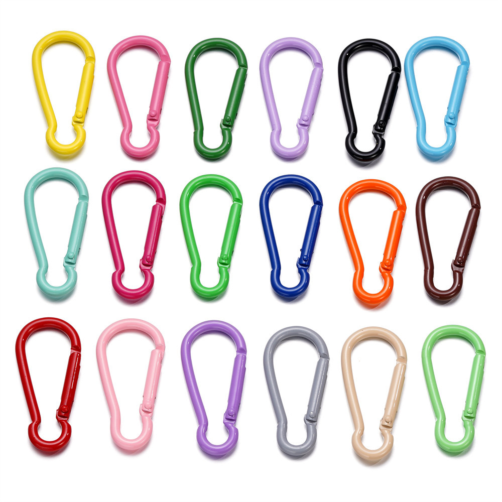 St. kunkka 1-5Pcs Spring Buckle Colorful Aluminum Round Head Buckle ...