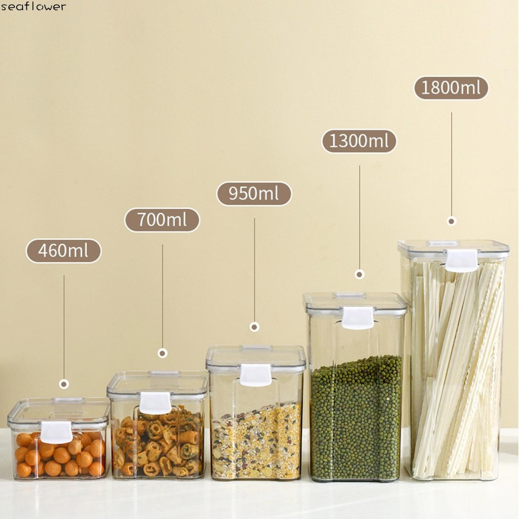 Transparent Multigrain Storage Container with Compact and Lightweight ...