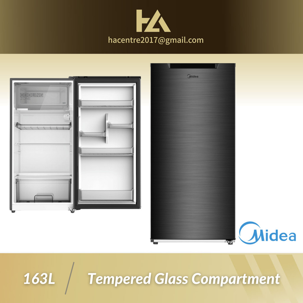Midea 163L Single Door Refrigerator MDRD229FGD (2 Colours) | Shopee ...