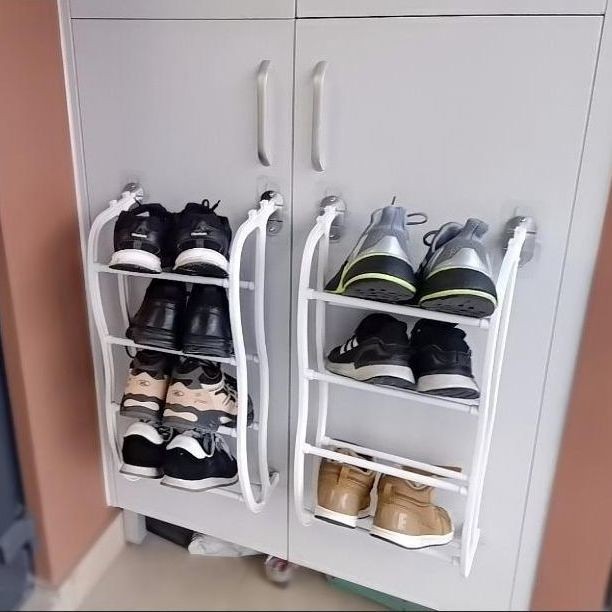 Shopee Official [90% Reviews] Narrow Shoe Rack Behind Door Wall Shoe ...