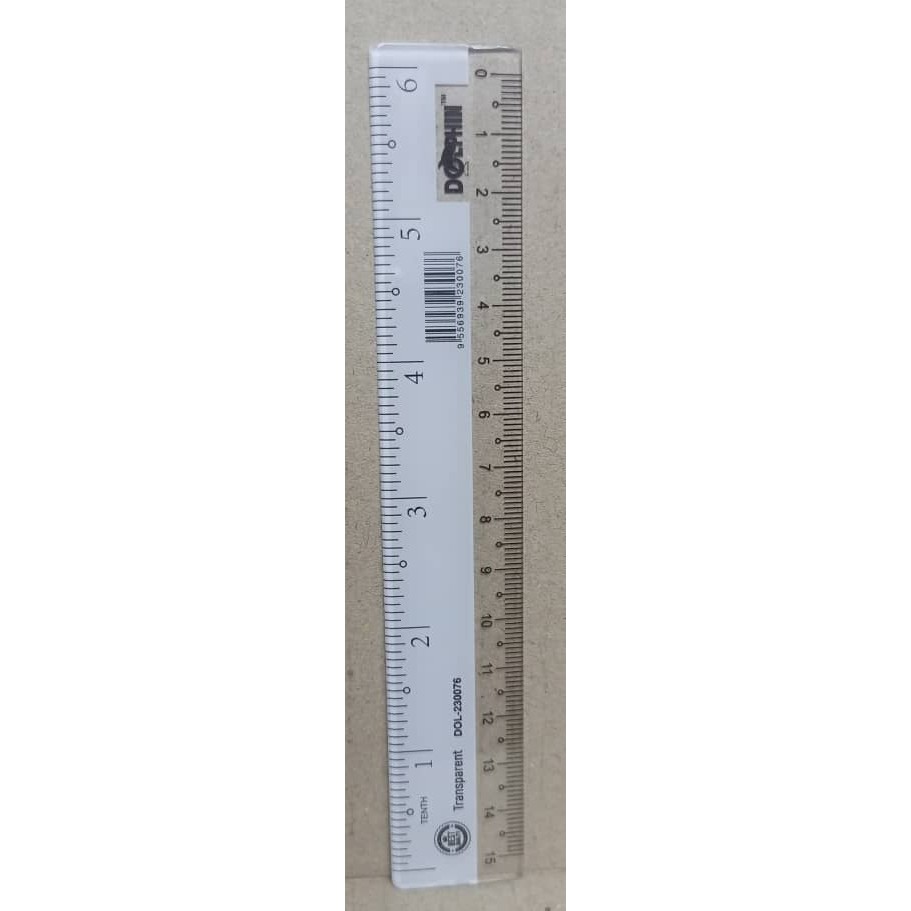 DOLPHIN 15CM 6INCH STRAIGHT PLASTIC RULER (DOL-230076) | Shopee Malaysia