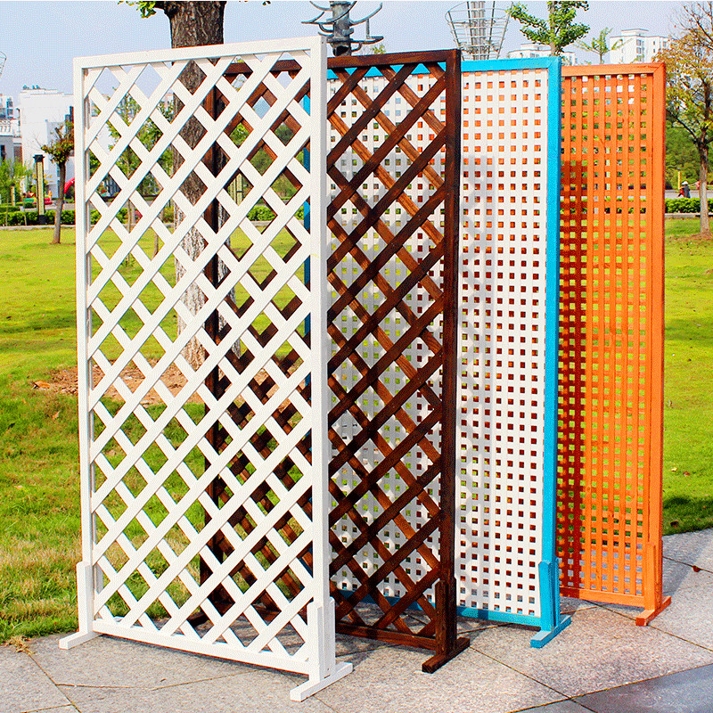 Anti-Kakisan Pagar Kayu Grid Taman Rangka Memanjat Balkoni Kepungan ...