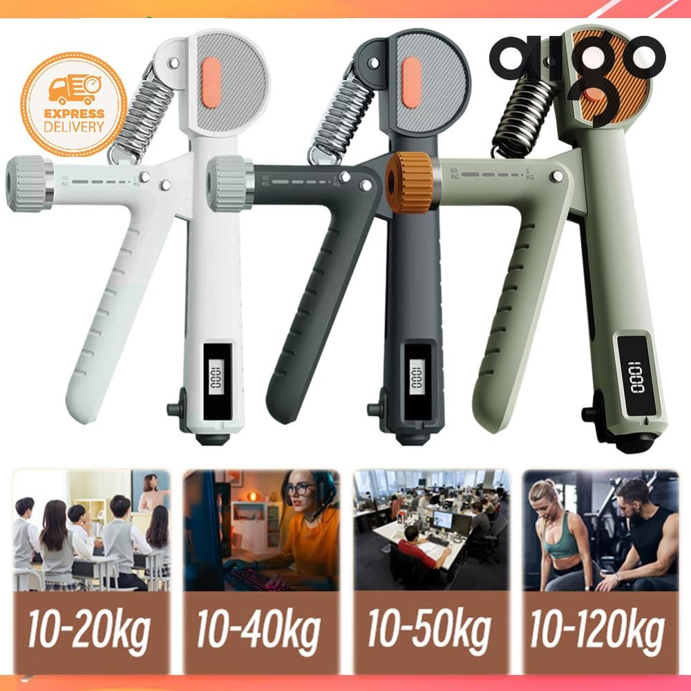 Hand Grip Strengthener Finger Expander 5-60KG Resistance Adjustable for ...