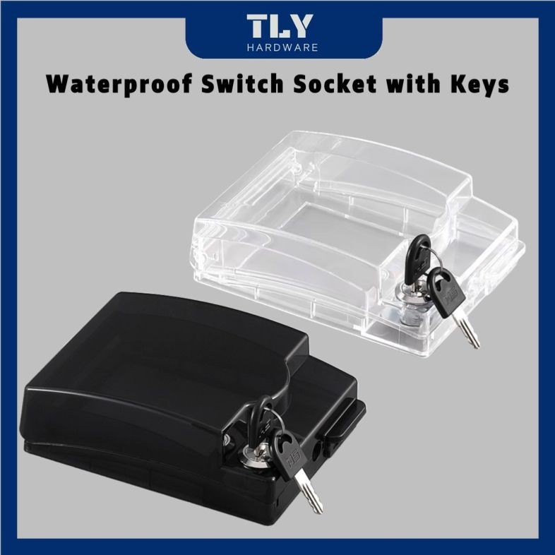 TLY Waterproof Locking Switch Socket Cover With 2 Keys Protection ...