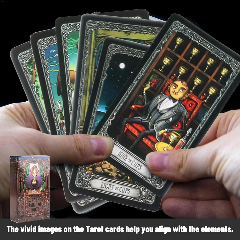 The Classic Tarot Cards A 78 Deck Board Games Mystical Divination Fate Fortune Tarot Cards with Guide Book - 26