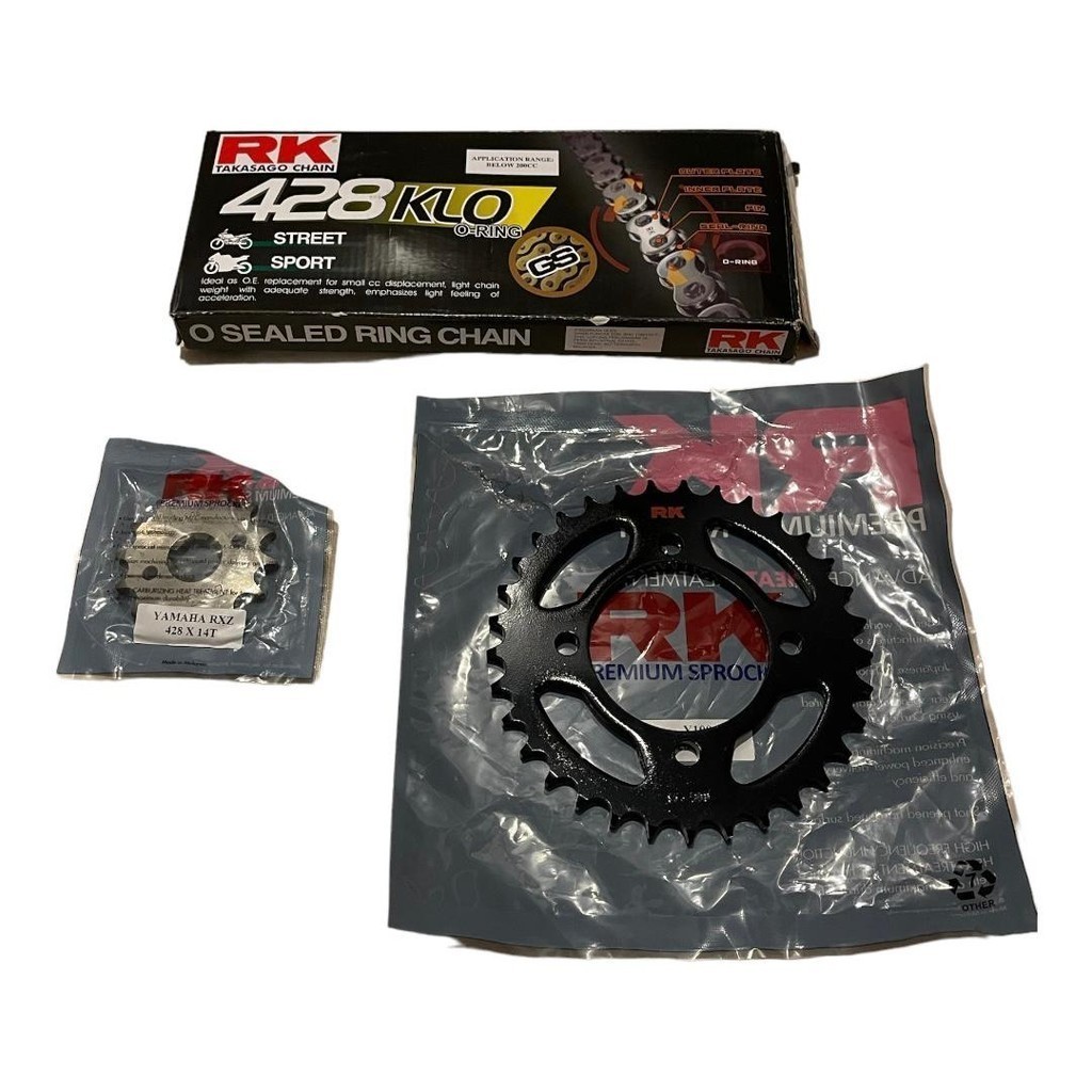 RK 428 LC135 V1-V8 RXZ Y125 LAGENDA110 Oring Chain + Sprocket (COMBO ...