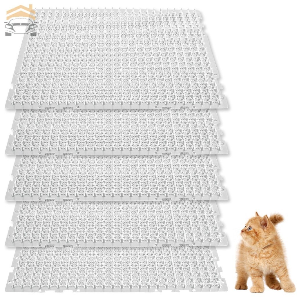 5 Pack Scat Mat for Cats Clear Pet Spike Mats with Spikes to Deter Dogs