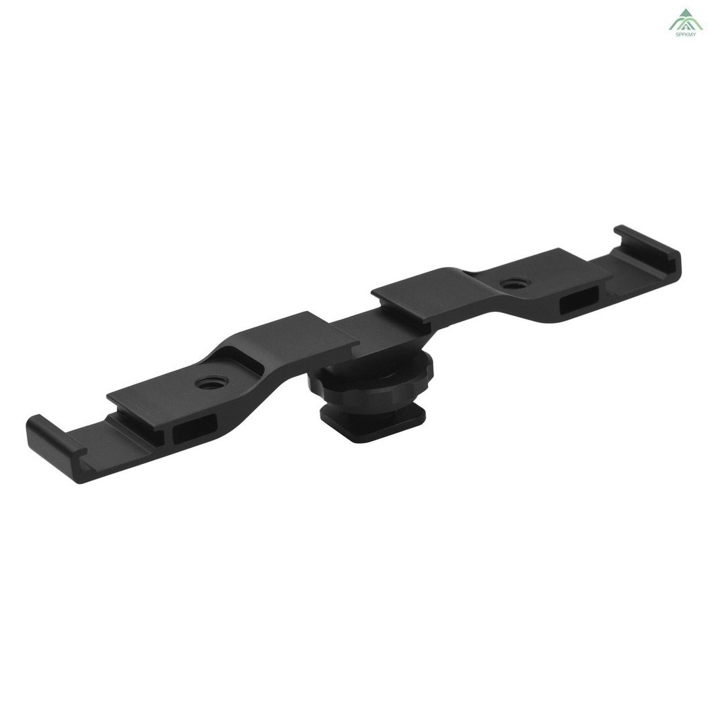 Metal cold shoe mount bracket with 3 cold shoe mounting for installing