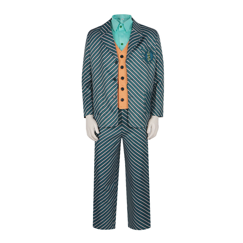Movie Wicked Boq Cosplay Costume Men Uniform Stripe Set