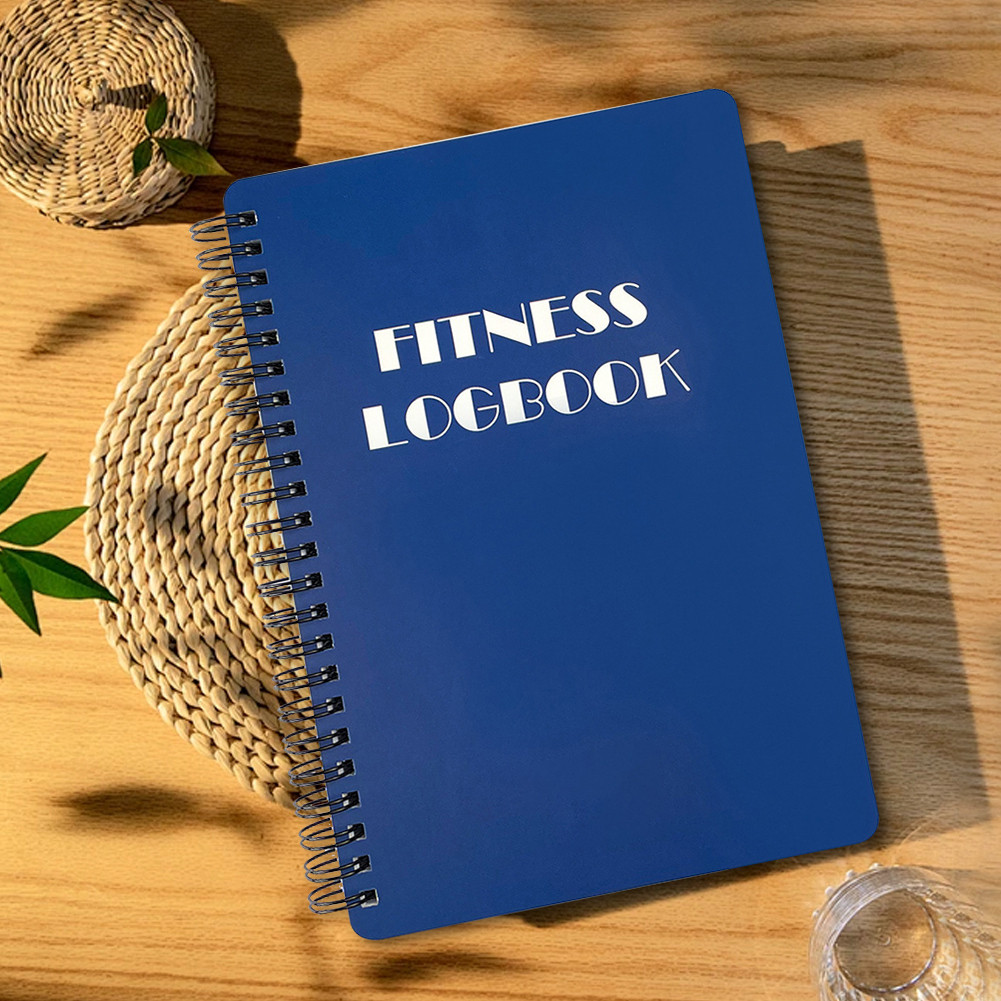 Fitness Logbook A5 Gym Exercise Notebook Coiled Fitness Punch Book for ...