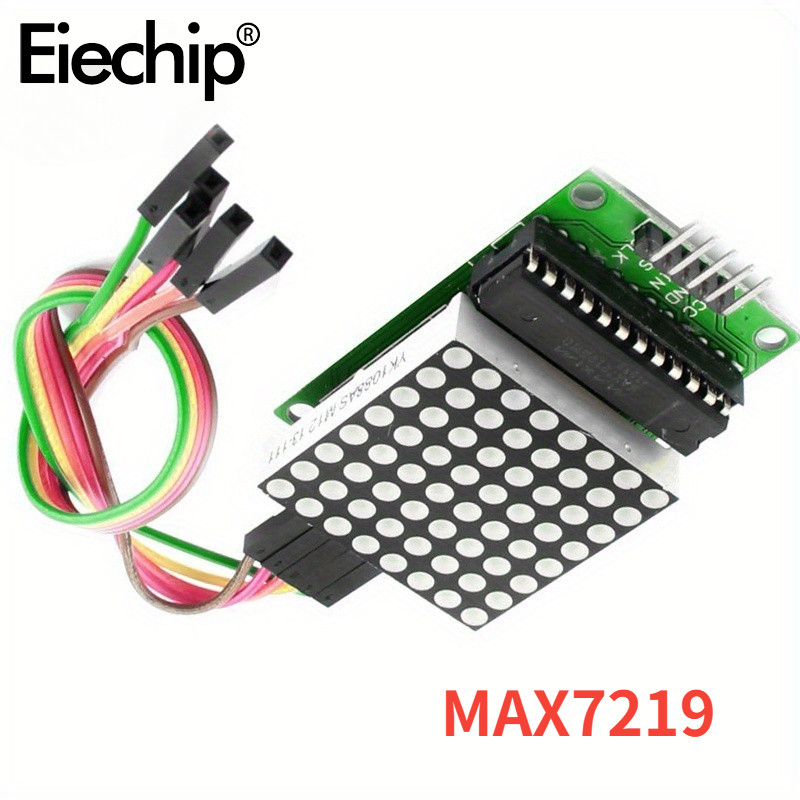 MAX7219 Dot Matrix LED Display Module – MCU Control For Arduino, 1 Piece, Red