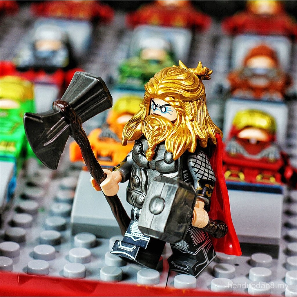 New Superhero Avengers Assembled Building Block Minifigure Thor 4 ...