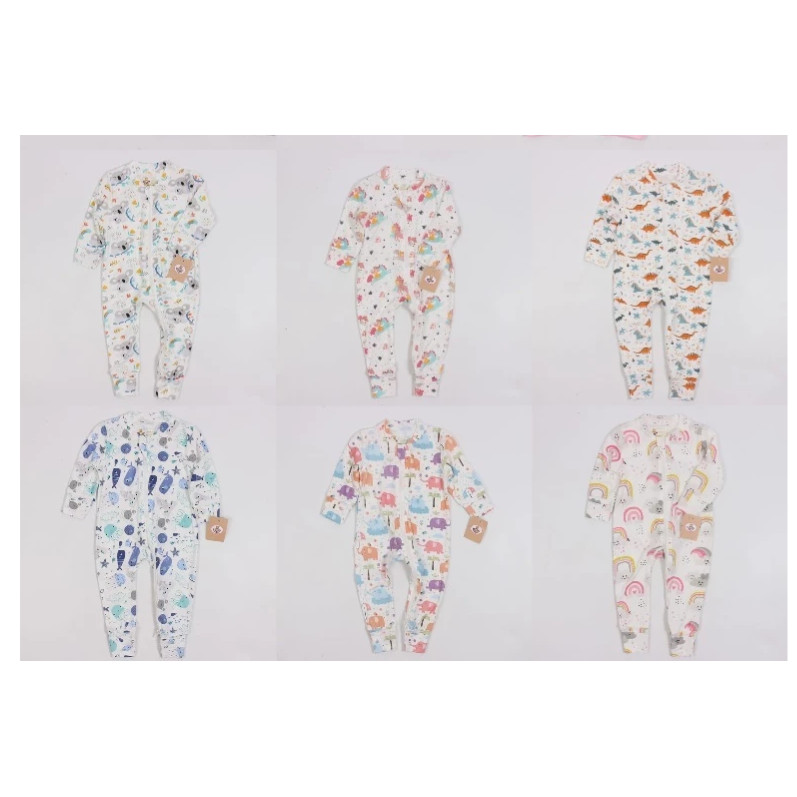 Earth Bebe Bamboo Zip Sleepsuit | Shopee Malaysia