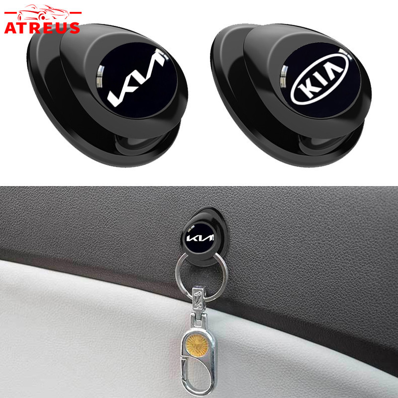 KIA Car Interior Hooks Mini Hanging Hidden Car Dashboard Storage Hook Bag Handbag Car Paste