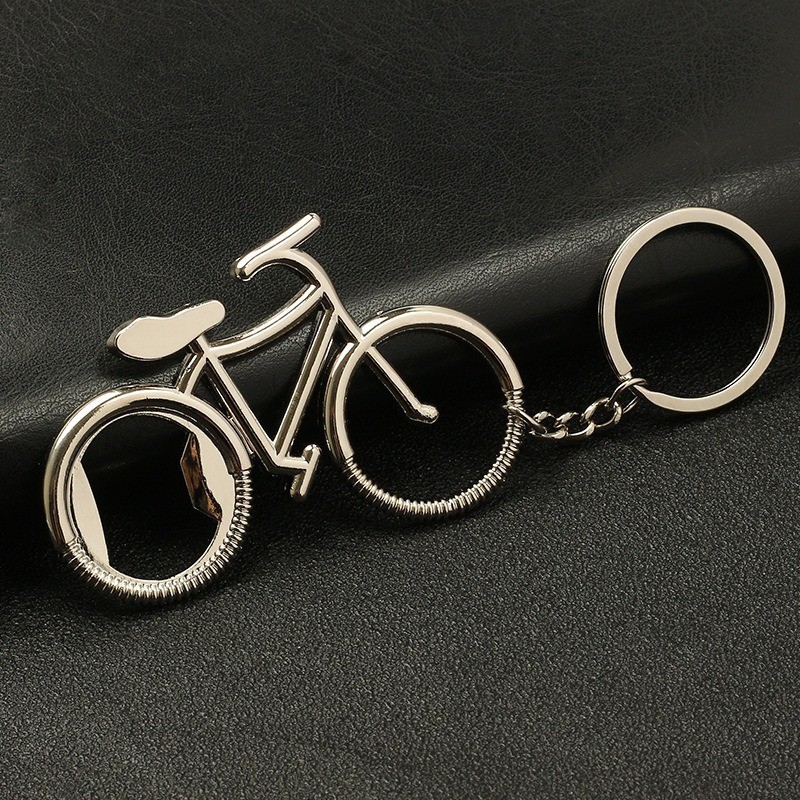 1pcs Creative Bicycle Keychain Portable Metal Bike Shaped Beer Bottle ...