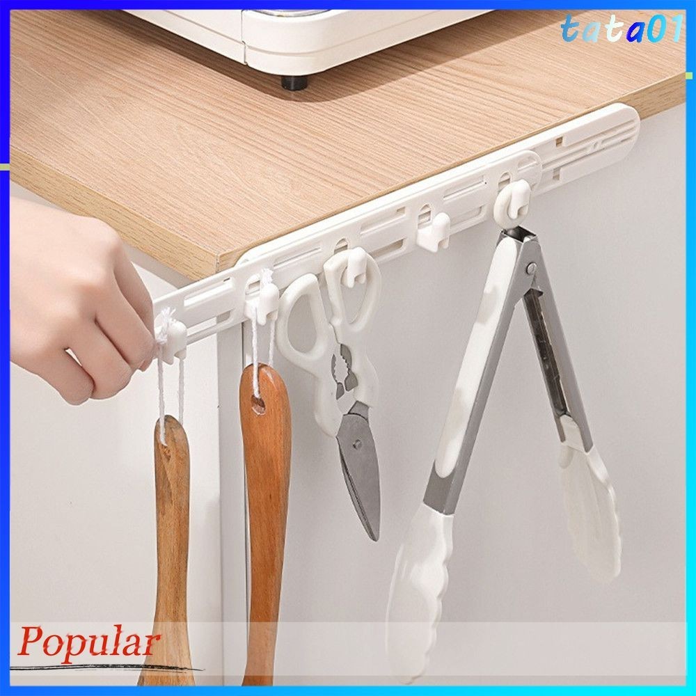 Seamless Sticker Non-perforated Gap Hook Retractable Pull-out Rack Row ...