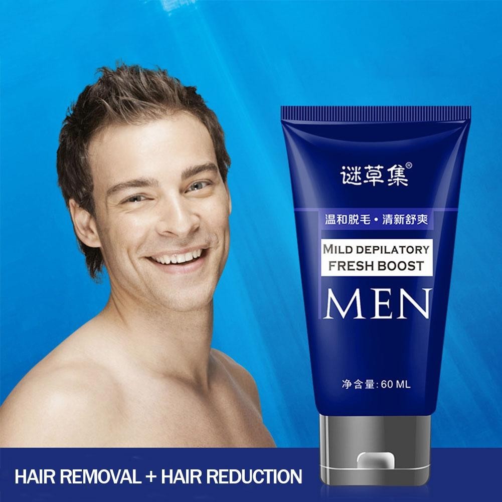 Mens Hair Removal Cream Private Beard Underarm Legs Whole Body Hair Removal 60ml Shopee Malaysia 0989