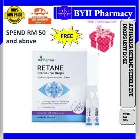 AiPharma Retane Sterile Eye Drops Unit Dose (30's) | Shopee Malaysia