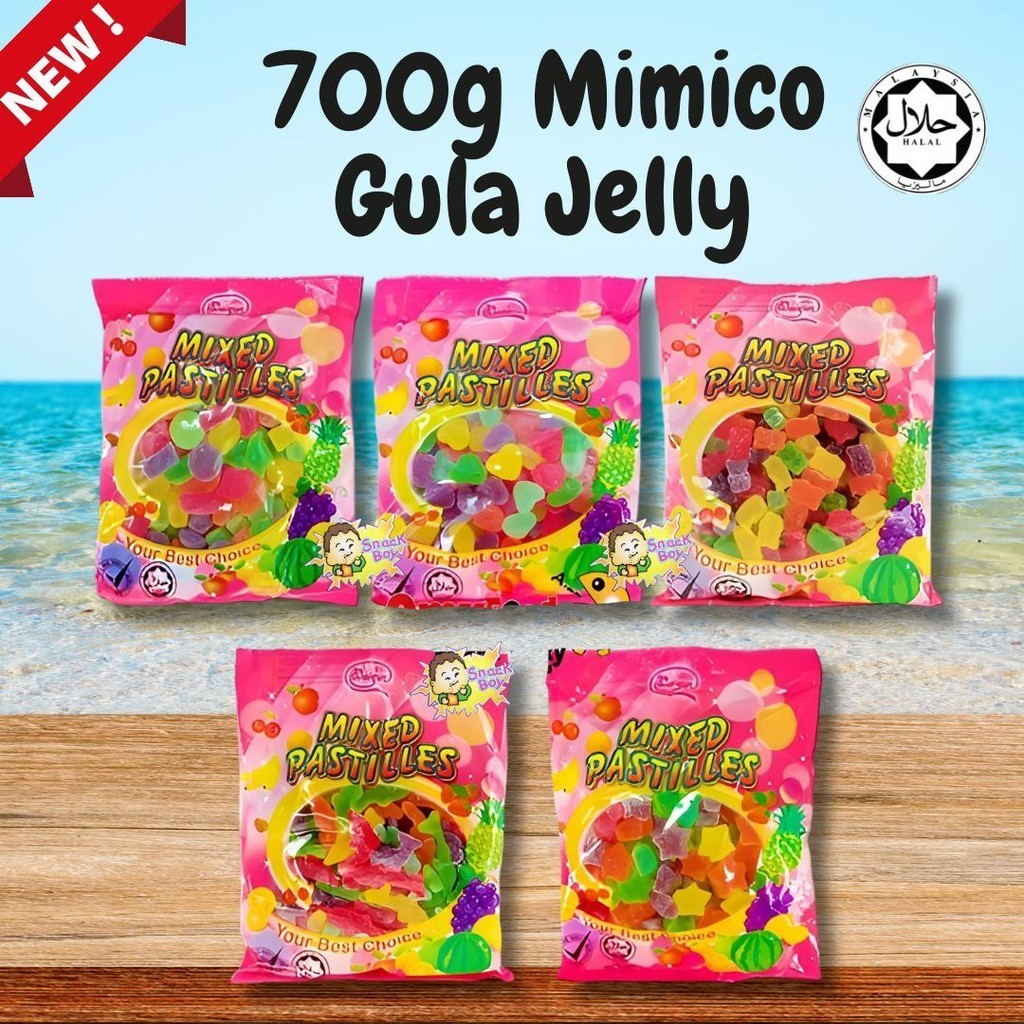 700g Gula Jelly / Mixed Pastilles Gummy / Mimico Gula Jelly Colourful ...