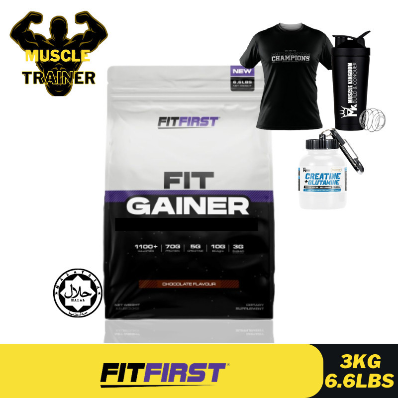 Fit First Fit Gainer (3kg) Mass Gainer Bulking Mass Naik Berat Badan ...