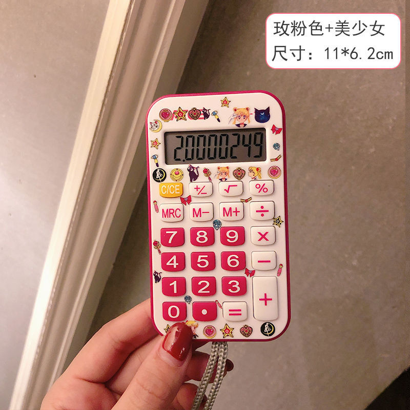 Student mini portable calculator color cartoon compute Student mini ...