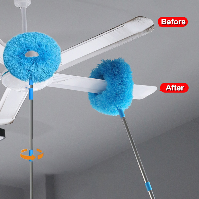 Multi-function Rings Shape Fan Dust Sweep Duster Adjustable Hangable ...