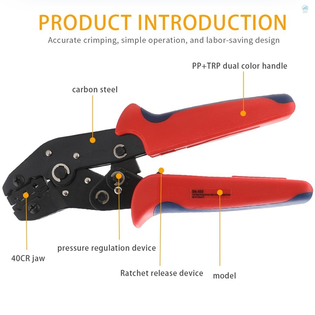 Ratcheting Crimping Tool Set for Heat Shrink Terminals, Non-Insulated ...